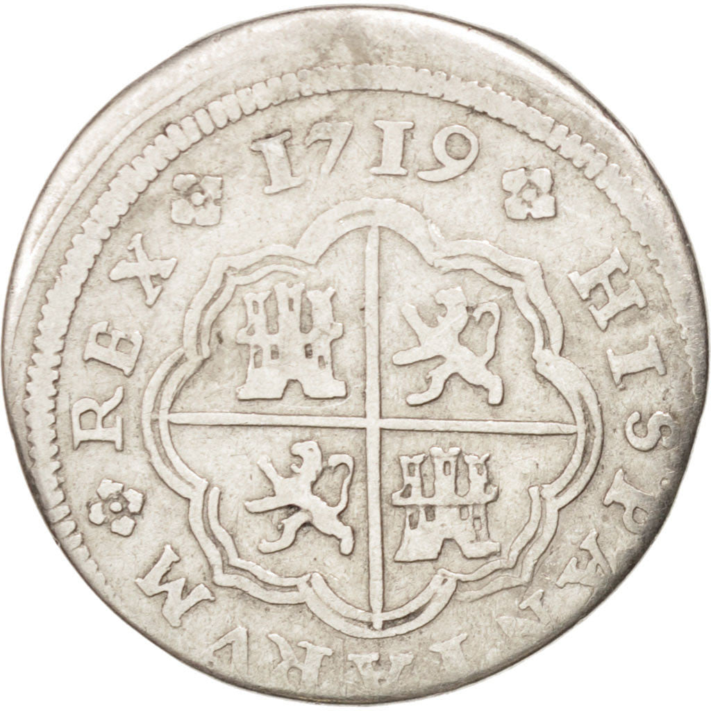 SPAIN, Real, 1719, Cuenca, KM #306.1, EF(40-45), Silver, 2.81