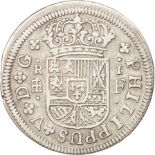 SPAIN, Real, 1721, Segovia, KM #299, EF(40-45), Silver, 2.26