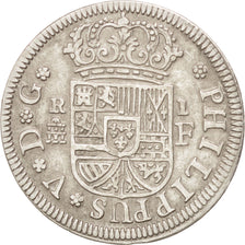 SPAIN, Real, 1726, Segovia, KM #299, EF(40-45), Silver, 2.70