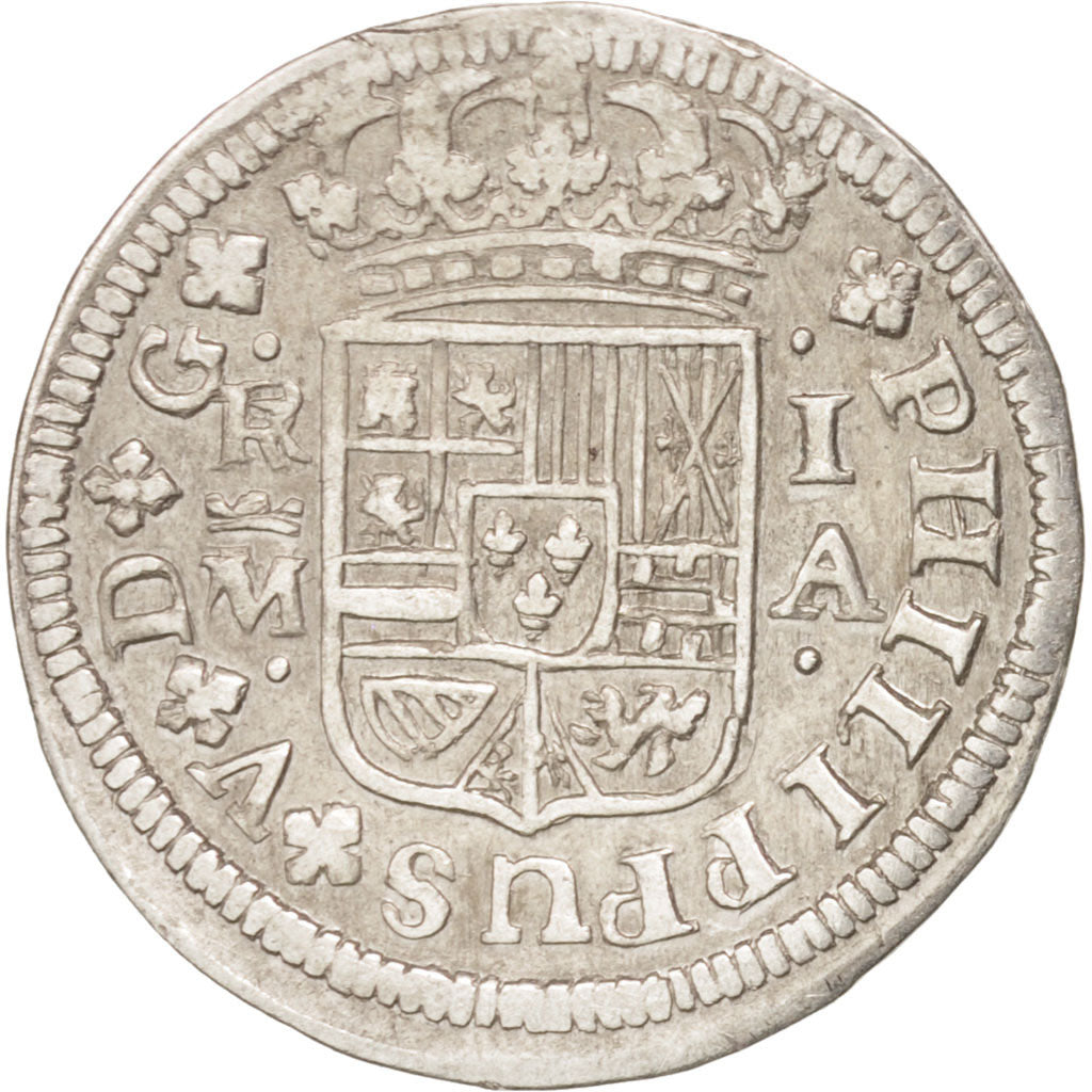 Spagna, Philip V, Real, 1726, Madrid, BB, Argento, KM:298