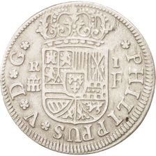 SPAIN, Real, 1727, Segovia, KM #299, AU(50-53), Silver, 2.78