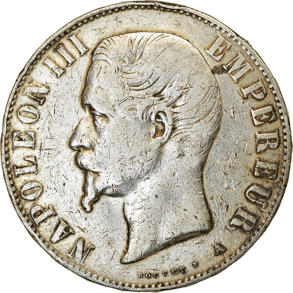 Coin, France, Napoleon III, Napoléon III, 5 Francs, 1856, Paris, VF(20-25)