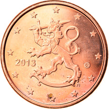 Finland, 5 Euro Cent, 2013, Vantaa, MS(60-62), Copper Plated Steel, KM:100