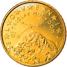Slovenia, 50 Euro Cent, 2007, MS(60-62), Brass, KM:73