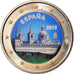 Spanje, 2 Euro, Escurial, 2013, Madrid, Colourized, UNC-, Bi-Metallic, KM:New