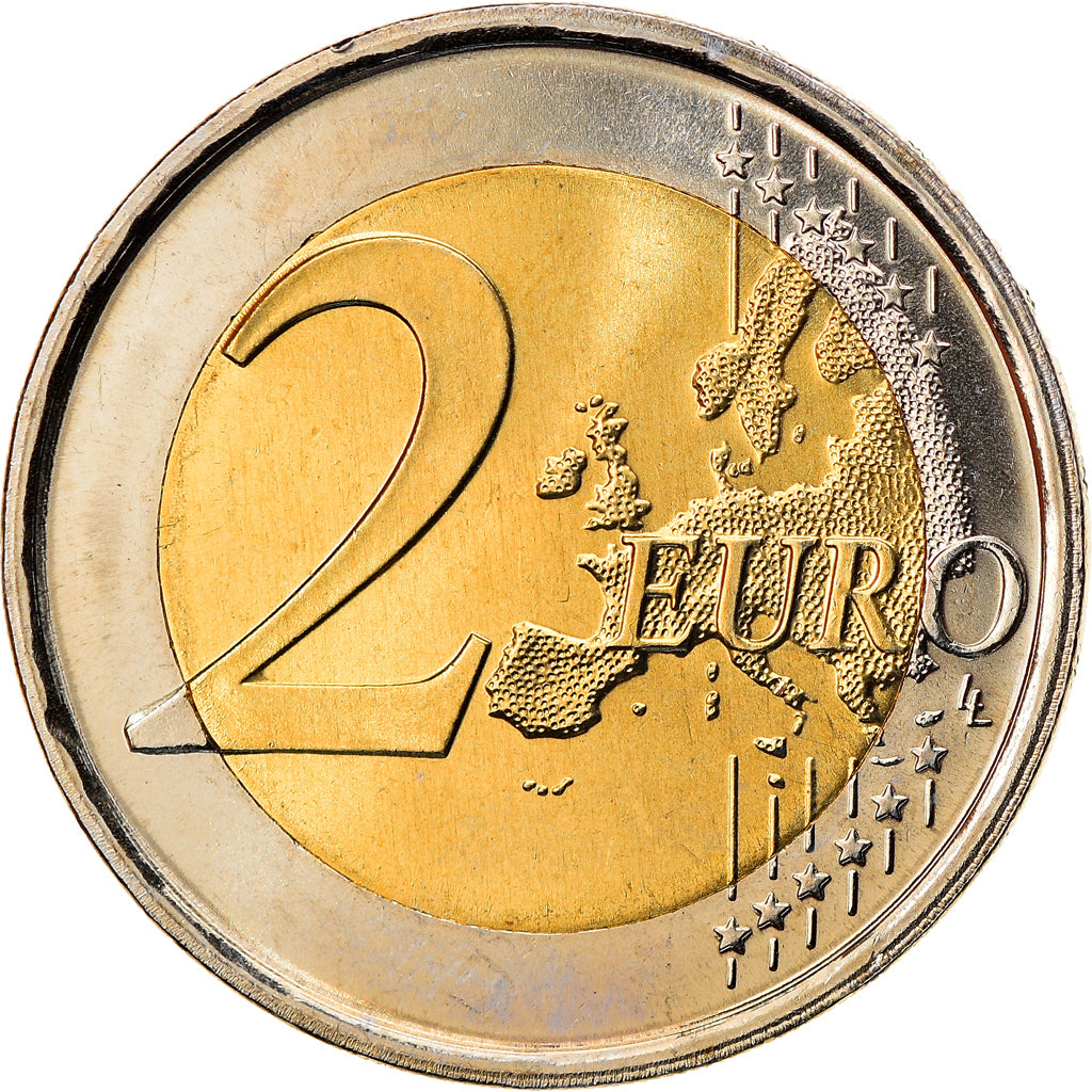 Spanje, 2 Euro, Escurial, 2013, Madrid, Colourized, UNC-, Bi-Metallic, KM:New