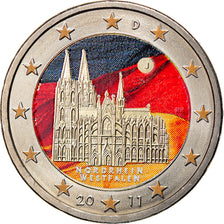 GERMANY - FEDERAL REPUBLIC, 2 Euro, 2011, Hambourg, Colourized, MS(63)
