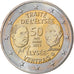 Alemanha, 2 Euro, Traité de l'Elysée, 2013, Hambourg, MS(60-62), Bimetálico