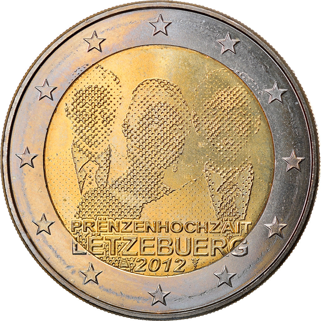 Luxembourg, 2 Euro, 2012, Utrecht, MS(60-62), Bi-Metallic, KM:120