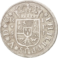 Spagna, Philip V, Real, 1738, Seville, BB, Argento, KM:354