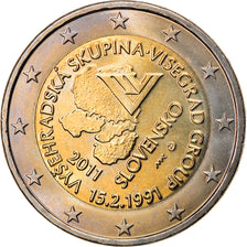 Słowacja, 2 Euro, Vysehradska Skupina, 2011, MS(60-62), Bimetaliczny