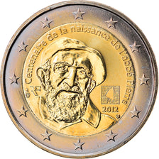 France, 2 Euro, Abbé Pierre, 2012, Paris, MS(60-62), Bi-Metallic, KM:1894