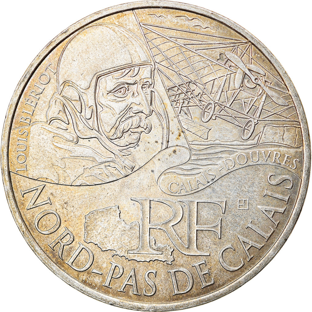 Francia, 10 Euro, Nord-Pas de Calais, 2012, Paris, MBC+, Plata, KM:1880
