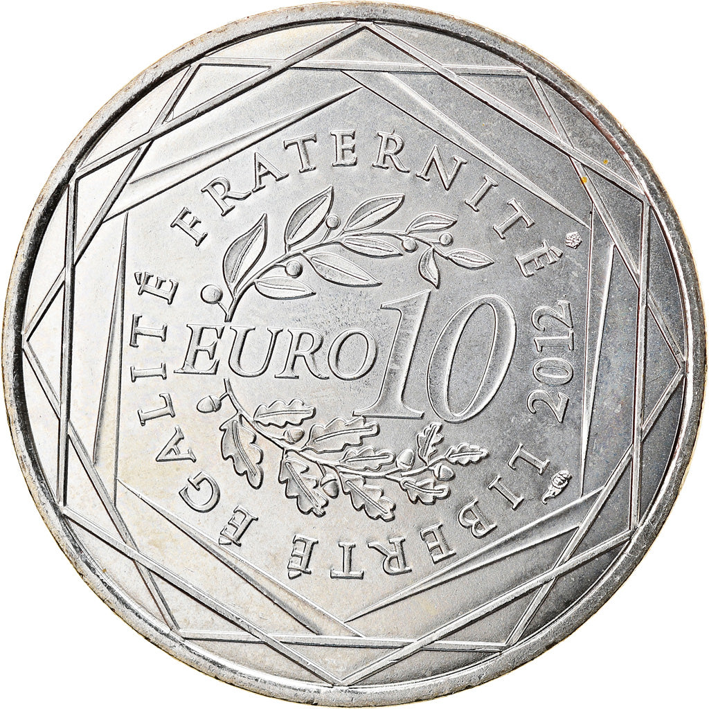 France, 10 Euro, Nord-Pas de Calais, 2012, Paris, MS(60-62), Silver, KM:1880