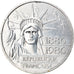 Coin, France, Statue de la Liberté, 100 Francs, 1986, AU(55-58), Silver
