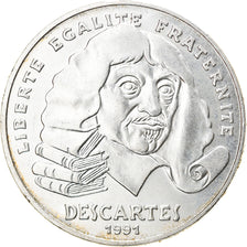 Coin, France, Descartes, 100 Francs, 1991, AU(55-58), Silver, KM:996