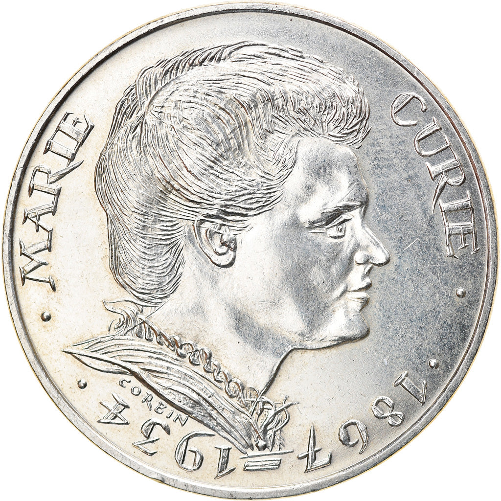 Coin, France, Marie Curie, 100 Francs, 1984, Paris, MS(60-62), Silver, KM:955