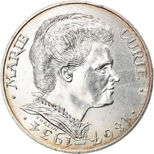 Moneda, Francia, Marie Curie, 100 Francs, 1984, Paris, EBC, Plata, KM:955
