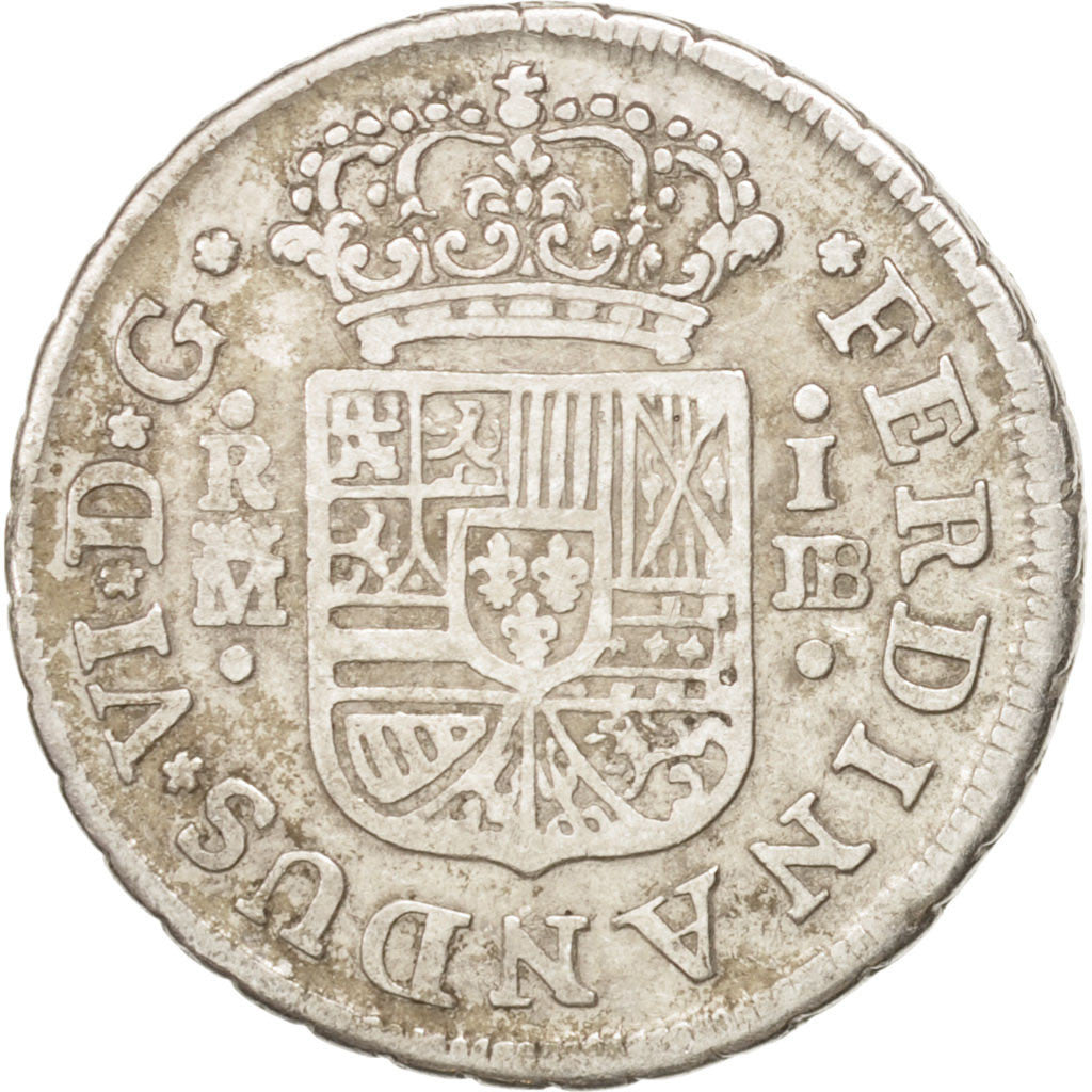 Spagna, Ferdinand VI, Real, 1751, Madrid, BB, Argento, KM:369.1