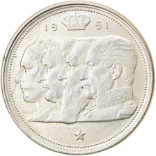 Monnaie, Belgique, 100 Francs, 100 Frank, 1951, SUP, Argent, KM:139.1