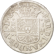 SPAIN, Real, 1754, Madrid, KM #369.1, EF(40-45), Silver, 3.00