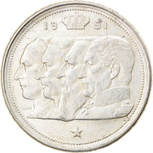 Coin, Belgium, 100 Francs, 100 Frank, 1951, EF(40-45), Silver, KM:139.1