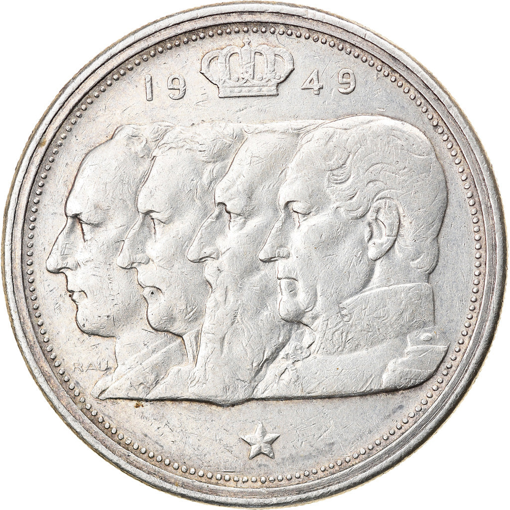 Münze, Belgien, 100 Francs, 100 Frank, 1949, SS, Silber, KM:139.1
