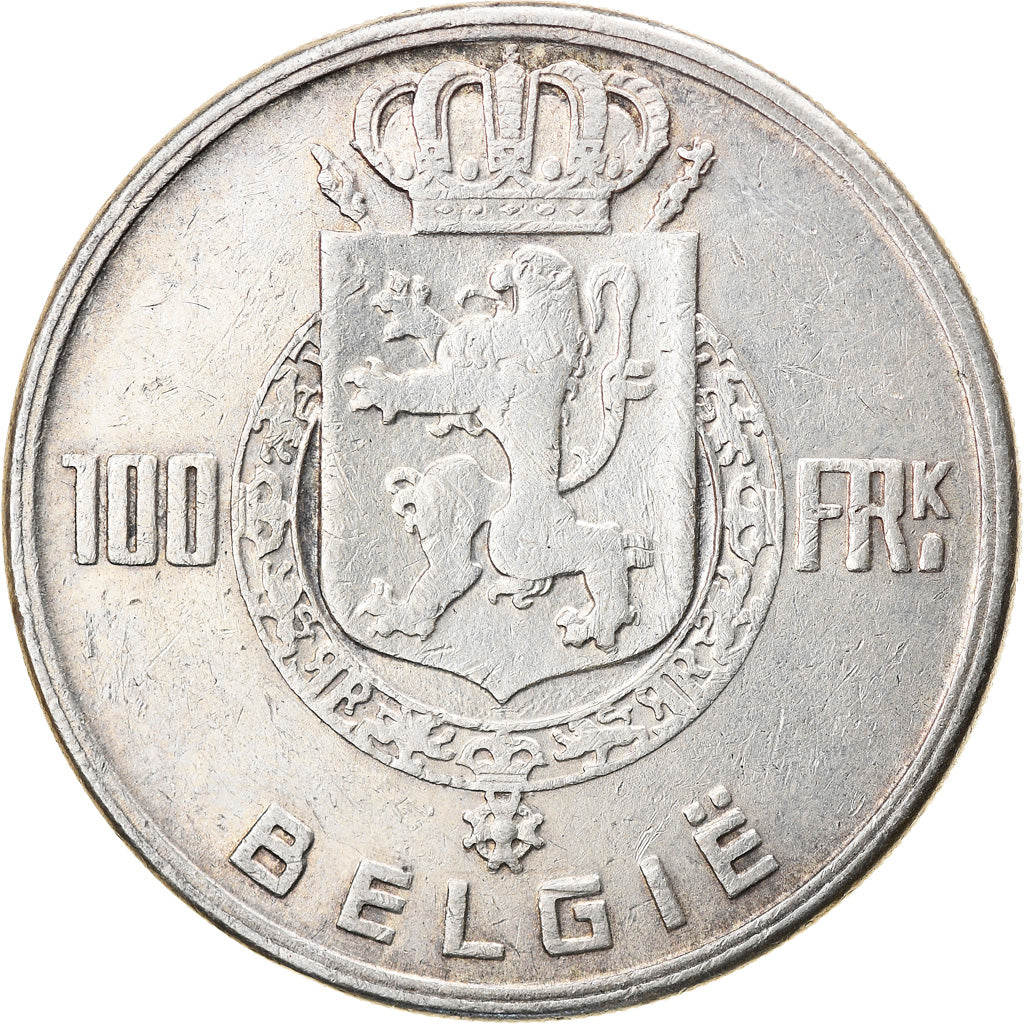 Münze, Belgien, 100 Francs, 100 Frank, 1949, SS, Silber, KM:139.1