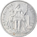 Coin, French Polynesia, 2 Francs, 2004, Paris, MS(63), Aluminum, KM:10