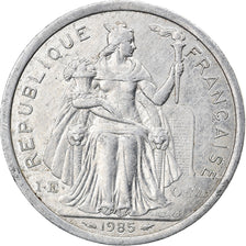 Monnaie, French Polynesia, 2 Francs, 1985, Paris, TTB+, Aluminium, KM:10