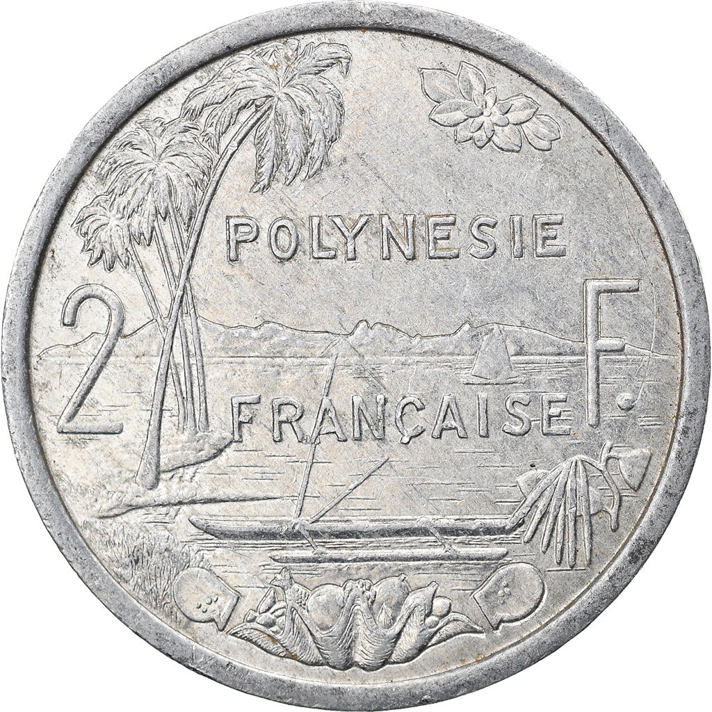 Monnaie, French Polynesia, 2 Francs, 1985, Paris, TTB+, Aluminium, KM:10