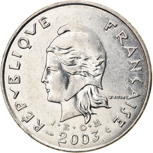 Moneta, Polinesia francese, 50 Francs, 2003, Paris, SPL-, Nichel, KM:13