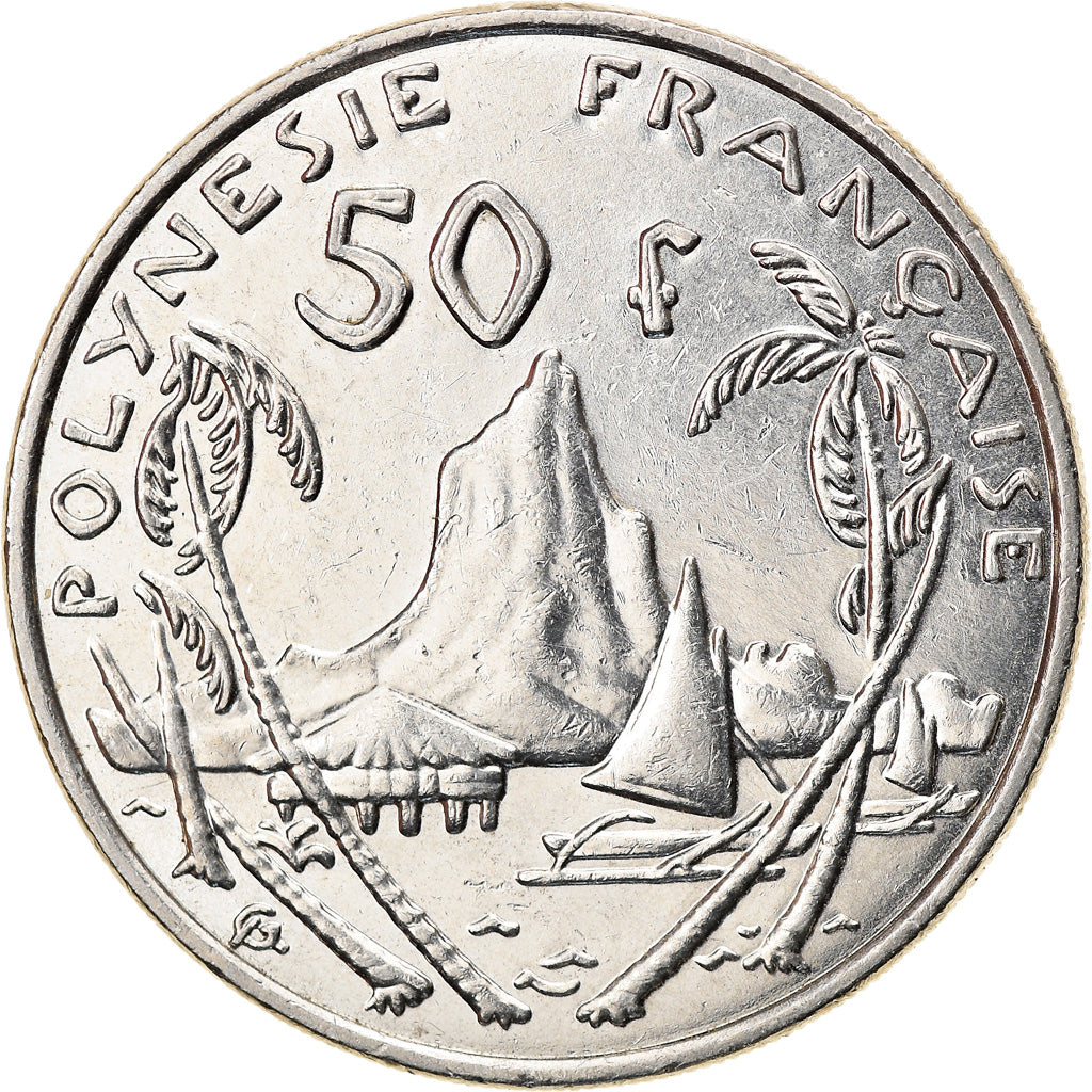 Moneta, Polinesia francese, 50 Francs, 2003, Paris, SPL-, Nichel, KM:13