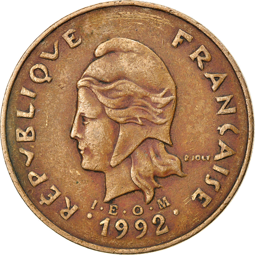 Coin, French Polynesia, 100 Francs, 1992, Paris, AU(50-53), Nickel-Bronze, KM:14