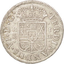 Spagna, Ferdinand VI, Real, 1756, Madrid, BB+, Argento, KM:369.1