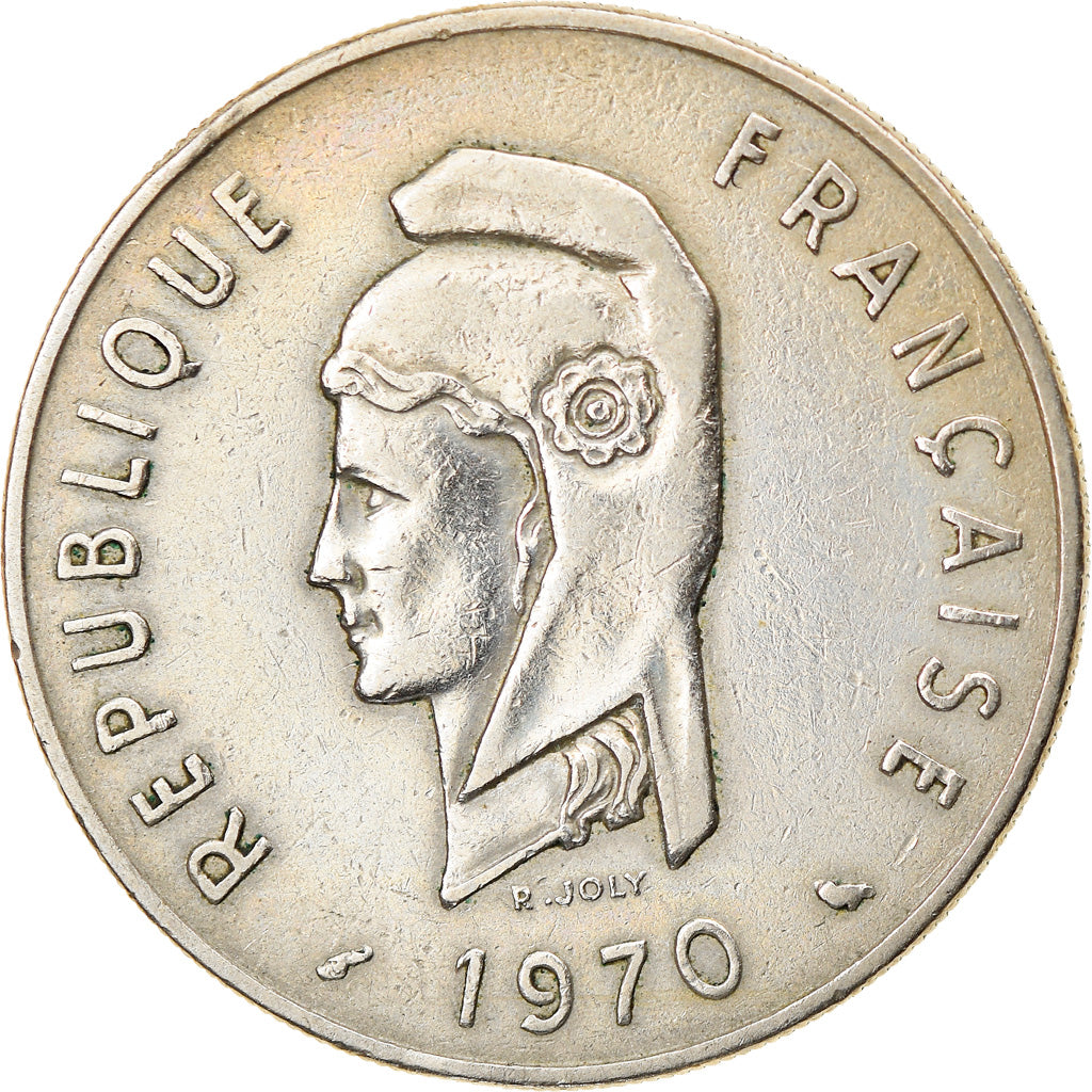 Coin, FRENCH AFARS & ISSAS, 100 Francs, 1970, Paris, EF(40-45), Copper-nickel