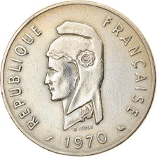 Coin, FRENCH AFARS & ISSAS, 100 Francs, 1970, Paris, EF(40-45), Copper-nickel