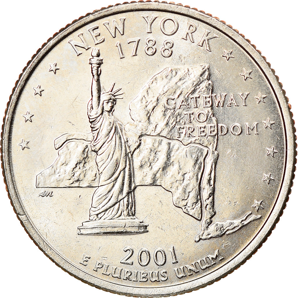 Coin, United States, Quarter, 2001, Denver, MS(63), Copper-nickel