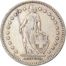 Coin, Switzerland, 2 Francs, 1920, Bern, VF(30-35), Silver, KM:21