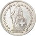 Coin, Switzerland, 2 Francs, 1943, Bern, EF(40-45), Silver, KM:21