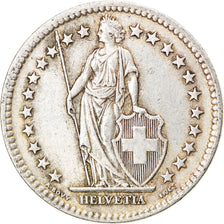 Coin, Switzerland, 2 Francs, 1945, Bern, EF(40-45), Silver, KM:21