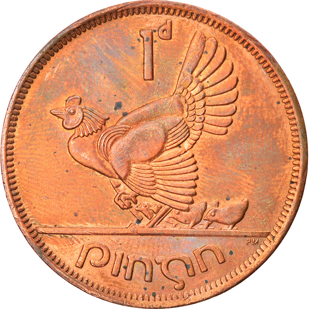 Coin, IRELAND REPUBLIC, Penny, 1968, MS(60-62), Bronze, KM:11