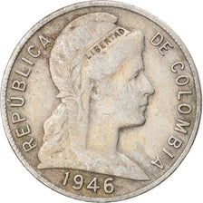 Moneda, Colombia, 5 Centavos, 1946, BC+, Cobre - níquel, KM:199