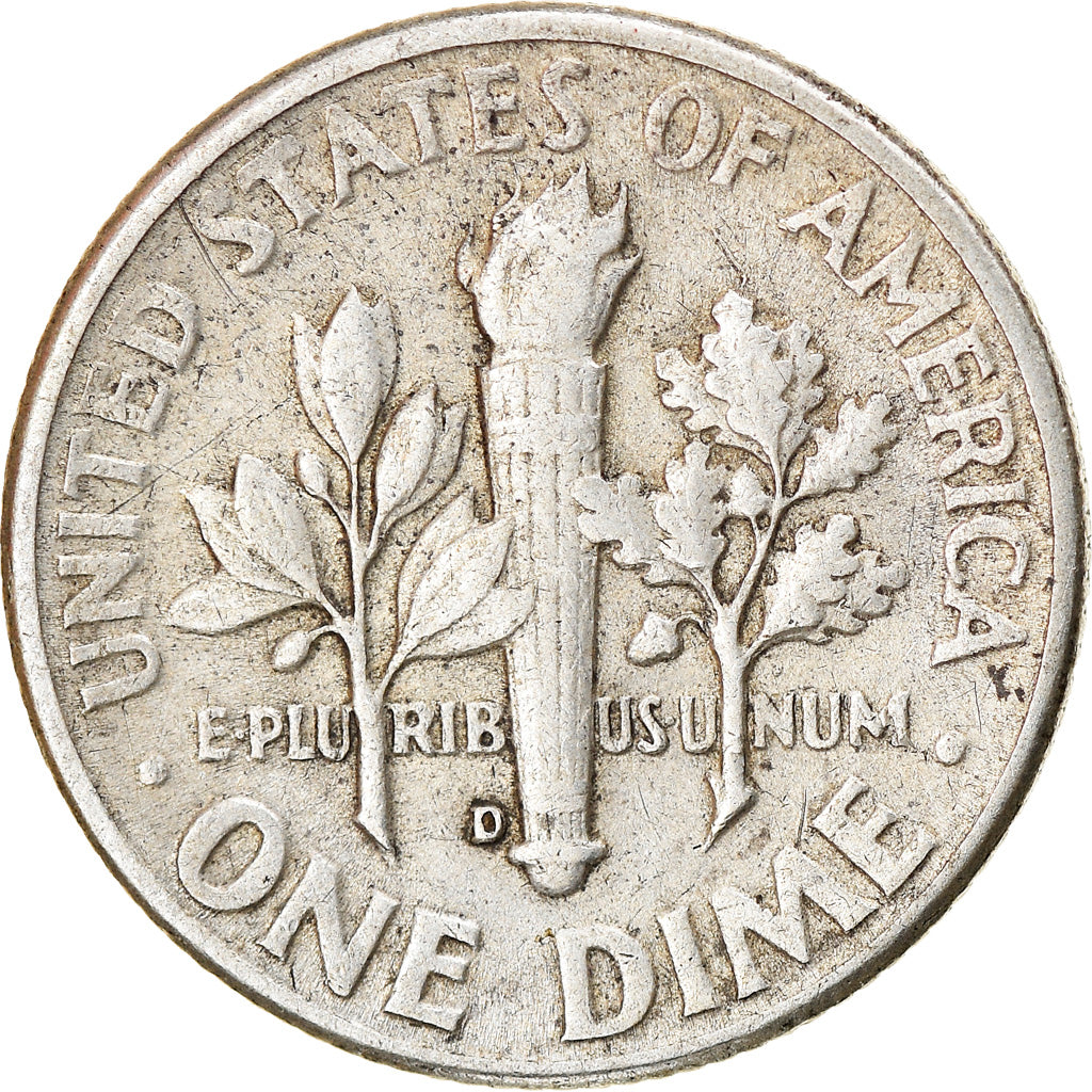 Moeda, Estados Unidos da América, Roosevelt Dime, Dime, 1950, U.S. Mint