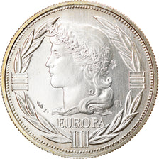 France, Medal, European coinage test, 1 ecu, History, 1987, MS(65-70), Silver