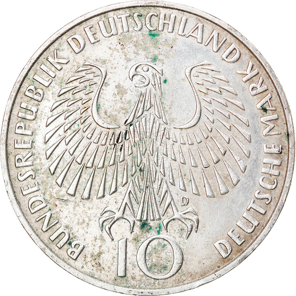 Coin, GERMANY - FEDERAL REPUBLIC, 10 Mark, 1972, Munich, AU(50-53), Silver