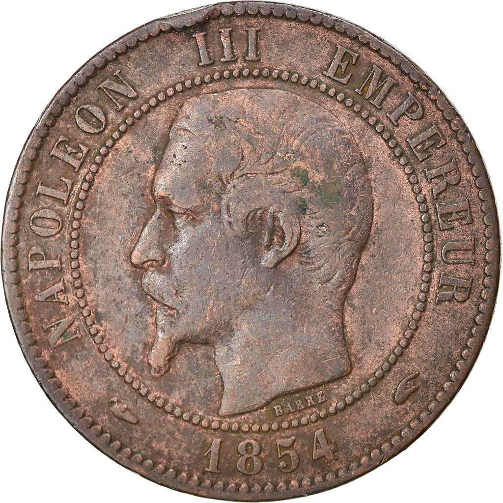 Moneta, Francia, Napoleon III, Napoléon III, 10 Centimes, 1854, Paris, MB