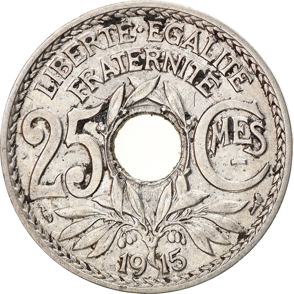 Coin, France, Lindauer, 25 Centimes, 1915, EF(40-45), Nickel, KM:867