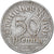 Moeda, ALEMANHA, REPÚBLICA DE WEIMAR, 50 Pfennig, 1921, Stuttgart, VF(20-25)
