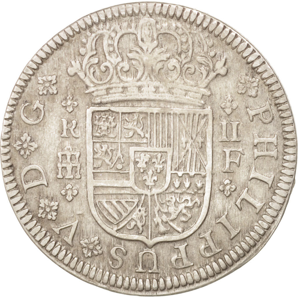Moneda, España, Philip V, 2 Reales, 1721, Segovia, MBC+, Plata, KM:297
